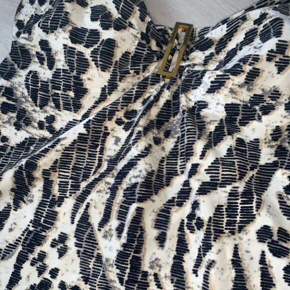 Amoressa Tankini Top Women's Size 6 US/14 US Animal Print Gold Underwire NWOT - Picture 5 of 12